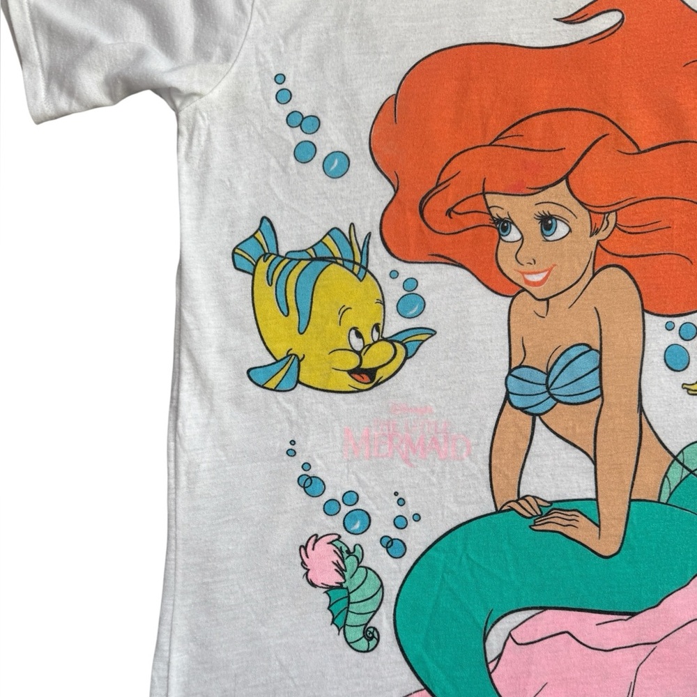 Vintage Disney The Little Mermaid 80s / 90s Movie Shirt - Picture 8 of 16